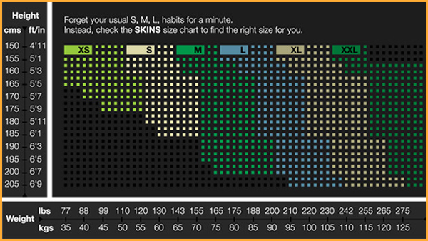 Skins Calf Size Chart