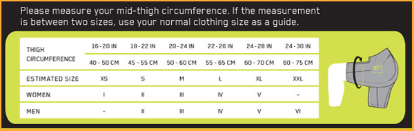 Cep Socks Size Chart